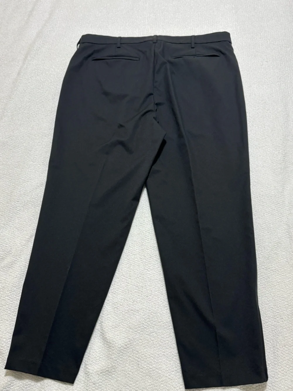 BR Standart Banana Republic Black Standart Fit Crop Zip Leg Mans Pants Size 38R